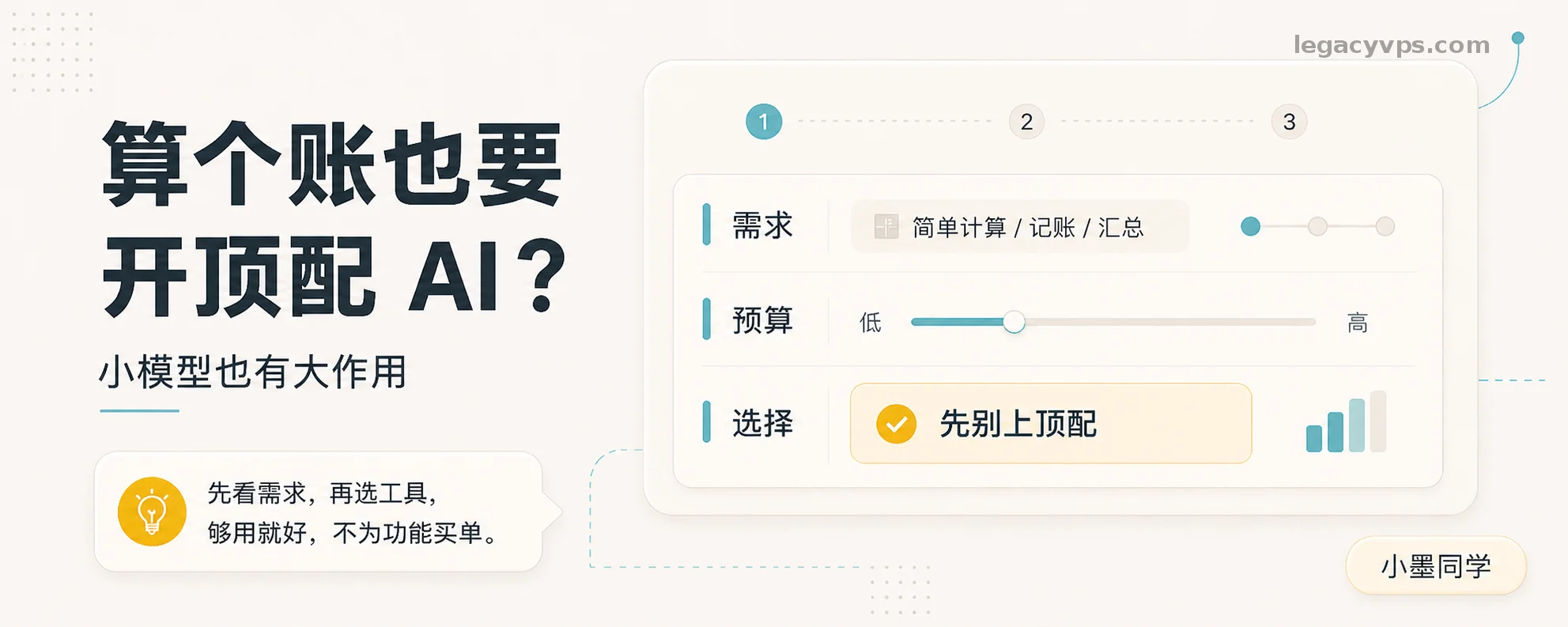 算个账也要开顶配 AI？我让 AI 自己劝我换了个小的
